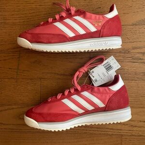 Adidas SL 72 Red and White Trainers